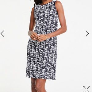 Ann Taylor floral embroidered shift dress.
